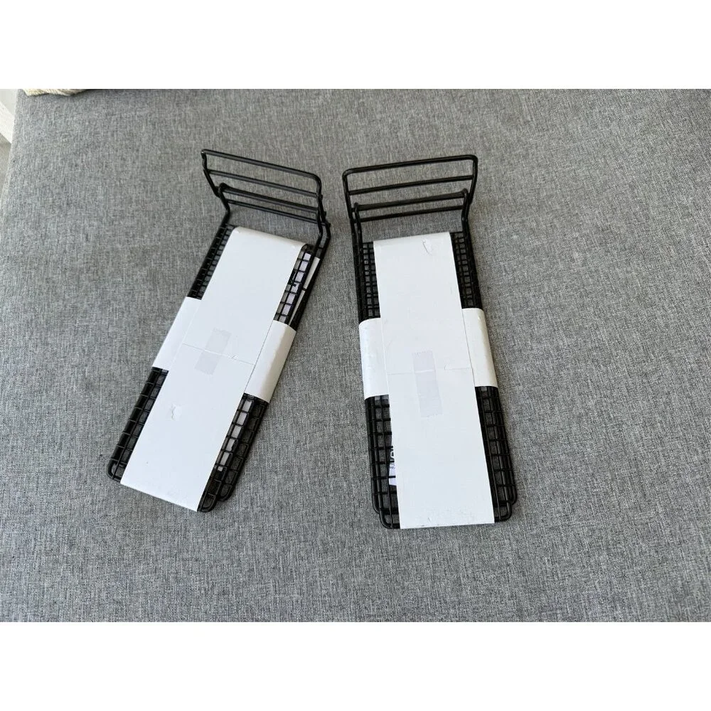 Ikea Shoe Organizer Skostall Black Metal Shoe Storage New Lot of 2